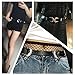 Harmony Life Women Vintage Boho Belt Double Buckle Retro Carved Waist Belt Metal Western Coachella Style (double buckles silver)