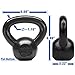 Yes4All Solid Cast Iron Kettlebell Weights Set – Great for Full Body Workout and Strength Training – Kettlebell 10 lbs (Black)