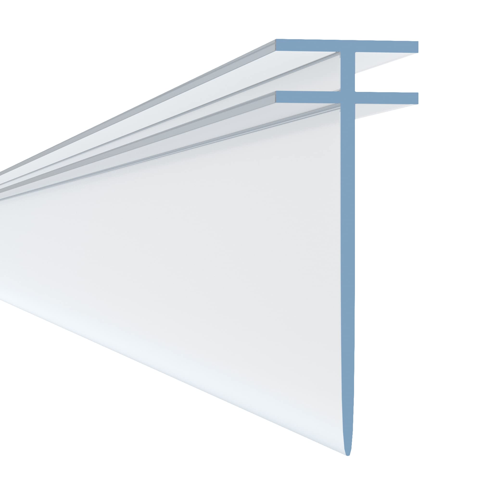 HNNHOME T Profile Channel Shower Screen Seal Strip for Folding Straight Glass 2.2 Meter