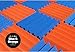 Soundproofing Acoustic Studio Foam - Orange Color - Wedge Style Panels 12”x12”x2” Tiles - 4 Pack