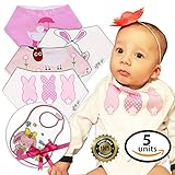 Baby Bandana Drool Bibs Super Cute for Girls 