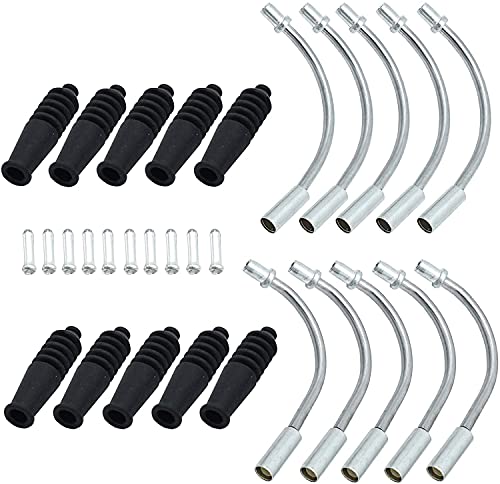 JooFn Bike V Brake Noodle Cable Guide Pipe Rubber Boots Bicycle Cycling 10 Sets(20Pcs)
