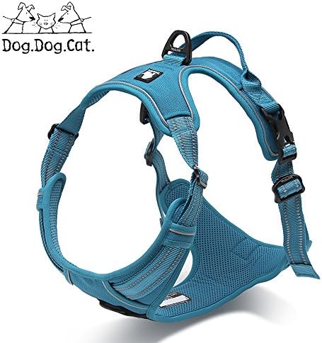 No-Pull Non-Choking Training Dog Harness. (SM, Blue)