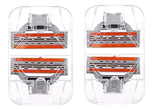 ZipRazor 3-Blade Razor Replacement Cartridges - 4 Pack