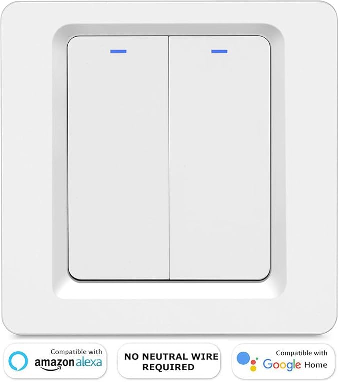 LNL WiFi Smart Light Switch, No Neutral Wire Required, Alexa Light