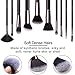 Real Perfection 10pcs Makeup Brush Set Professional Makeup Brushes Black Make Up Brushes Kit