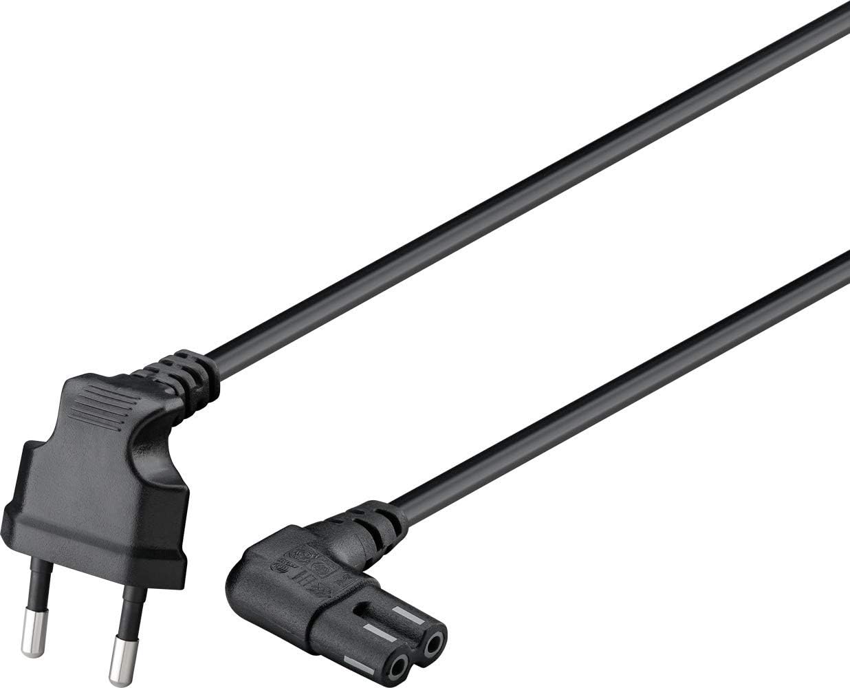 Goobay 73017 Euro Connection Cable for Sonos Play 1/Play 5 1 m Black - Euro Plug (Type C, CEE 7/16) > Device Socket C7