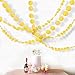 Gold Glitter Paper Garland Circle Dots Hanging Decor Party Supplies - 2'' Diameter - 13.8 Feet ( 2Pcs )