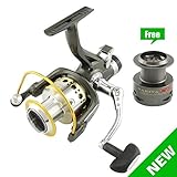NARITA X5 Surf Fishing Reels 1 Way + 9 Ball Bearings Riverhawk Smooth Metal Carp Spinning Reel Bait Runner Fishing Wheel + Spare spool