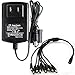 ANVISION AC to DC 12V 3A Power Supply with 1 to 8 Way Splitter Cable, Plug 5.5mm x 2.1mm, for NVR DVR CCTV Camera, TV Box, Efficiency Level VI