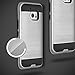 HTC 10 Case, HTC ONE 10 Case, HTC ONE M10, kaesar Slim Fit Brushed Metal Texture Hybrid Dual Layer Slim Protector Case Cover for HTC 10 - Silver