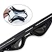 Swimming Goggles, DoSwim 2-Pack Unisex UV Protection Anti-Fog No Leaking Clear Swim Glasses With Protective Case (Black&Gray)