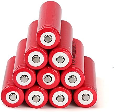 10PCS Rechargeable Batteries - 3.7V Li-ion Battery for LED Flashlight Torch, Electric Tools, Remote Control, LED Flashlights, Laser Pointer, Mobile Power, Small Fan, Radio, Toy More