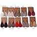 L&N Rainbery Teardrop Leather Earrings Antique Looking 2 Pairs Pack (Light gold+Black)