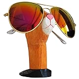 TXXMA Wood Eyeglass Stand Handmade Carved Spectacle