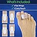 VIVEsole Hammer Toe Straightener (4 Pack) - Broken Toe Corrector Wrap, Compression Cushion for Women, Men, Seniors, Reusable and Soft Splint, Overlapping Pain Relief Separator Bandage