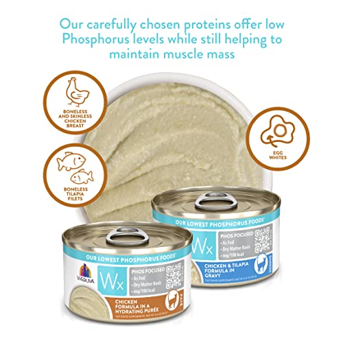 WERUVA WX PHOS FOCUSED, CHICKEN FORMULA IN A HYDRATING PURÉE, 3OZ CAN (PACK OF 12)