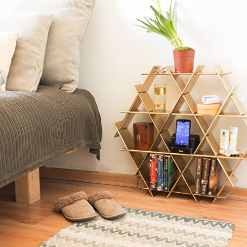 End Table Bedroom Night Stand - Cardboard Ruche shelving uni