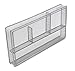 EasyPAG Mesh Desk Collection Drawer Organizer,10 x 5.25 x 1.25 inch Silver
