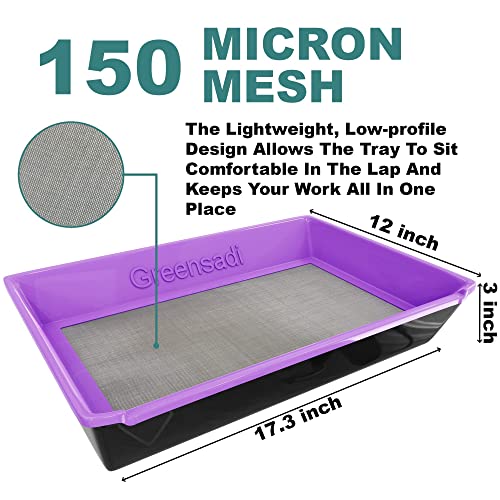 Greensadi Trim Bin, Kief Screen, Trim Tray, Pollen Sifter, Kief Box