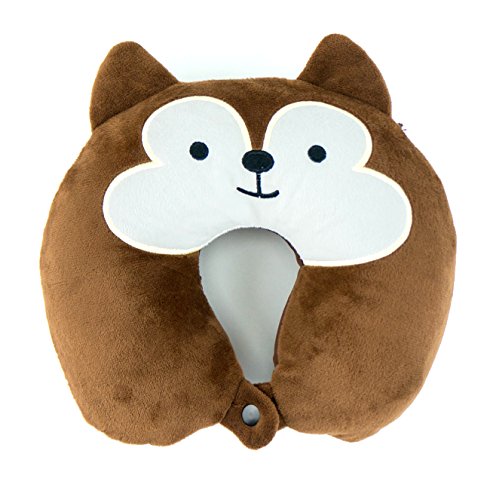 Kids Neck Pillow (Squirrel) - Toddler Size 2-5 Yrs