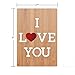 HeartSpace | Love & Anniversary Card | Handmade Sustainable Love Cards | Happy Anniversary Cards for Wife, Husband, Girlfriend, Her, Him | Unique & Memorable Keepsake | I Love You