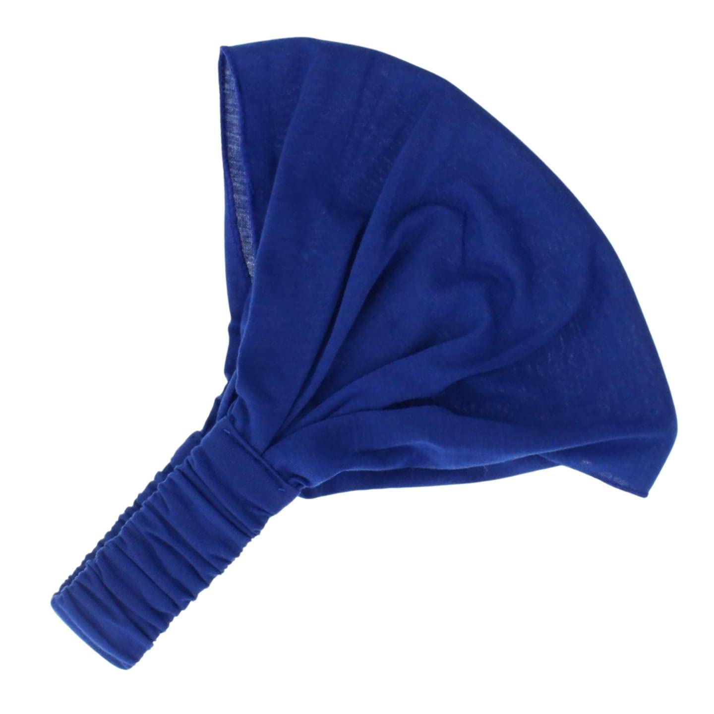 Topkids Accessories Adjustable Headbands for Women's Hair and Girls, Women's Fashion Headbands, Stretchy Women, Wide, Cotton Women (Royal Blue)