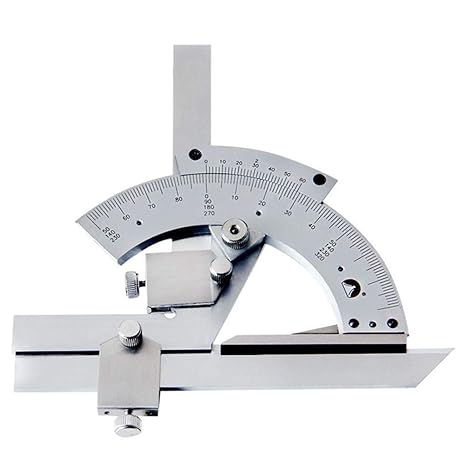 Vacally 320 Stainless Steel Bevel Protractor Angle Finder Ruler