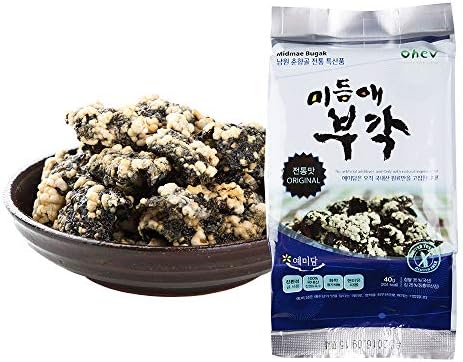 Seaweed Sweet Rice Crisps Original Flavor Crunch Bites Snack 1.41 Ounce (Pack of 8) Non-GMO Gluten Free 0g Sugarnack 1.41 Ounce (Pack of 8) Non-GMO Gluten Free 0g Sugar