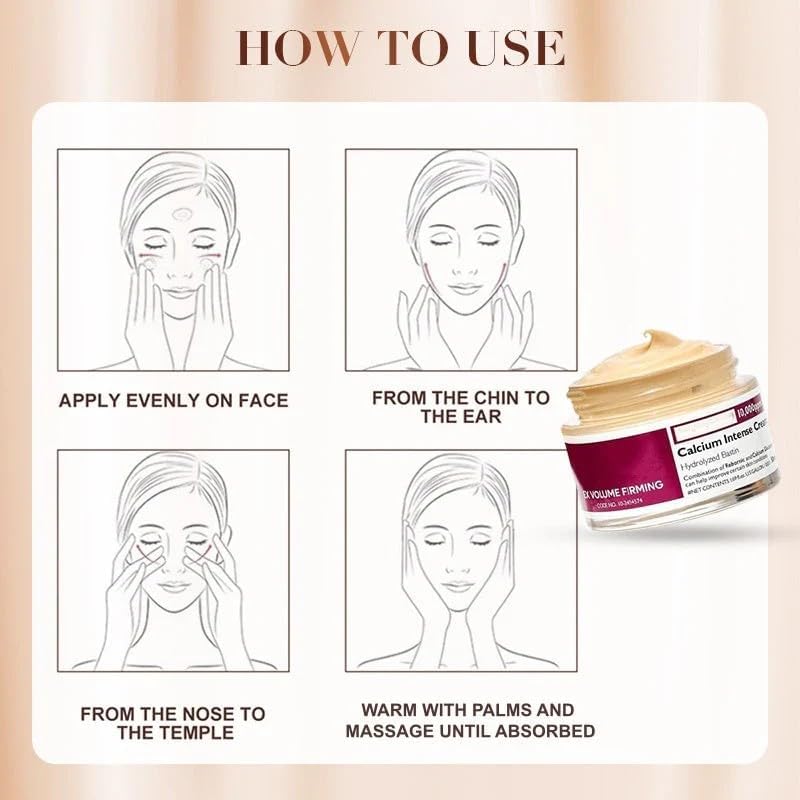 LBOYLOVE® Advanced Calcium-Infused Intense Repair & Moisturizing Cream, Firming Daily Moisturizer,Calcium Volume Multi Balm, Intense Hydration for Deep Wrinkles on Eye, Anti-Aging & Lifting Care