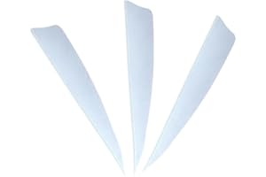 XXRRP ARCHERY 50pcs 4” Shield Cut Archery Fletches Arrow Feathers Turkey Feather Right/Left Wing Vanes for DIY Hunting Arrows Accessories