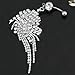 Sunshinesmile Body Piercing Jewelry Crystal Tassel Chain Dangle Navel Belly Button Ring Bar