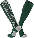 TCK Sports Digital Camo Over The Calf Socks, Dark Green, Medium