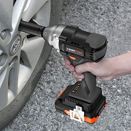 Enertwist 20V Max Brushless Impact Wrench, 1/2" Hog Ring Anvil, 2