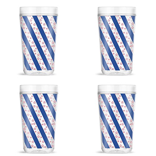 Thermoserv 24oz double wall tritan tumbler, stars &…