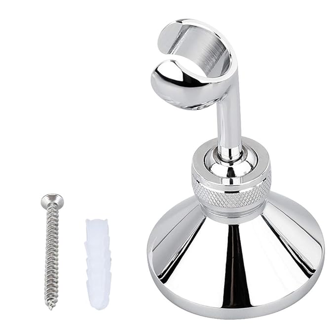 Shower Head Holder, 1 Pcs 360° Adjustable Shower Head Bracket for