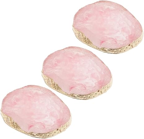 Ipotch 3pcs Palette De Peinture Rose Palettes Resine Naturelle Pierre Nail Art Palette De Couleurs Acrylique Gel Polonais Titulaire Dessin Couleur Peinture Amazon Fr Cuisine Maison