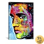 iCanvasART Elvis Presley by Dean Russo Canvas Art Print, 26 by 18-Inch