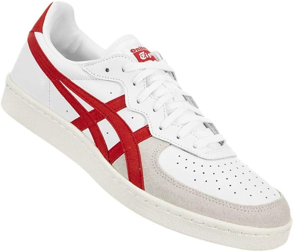 onitsuka tiger gsm white red