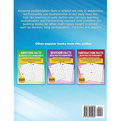 Buy Multiplication Facts Math Worksheet Practice Arithmetic ...