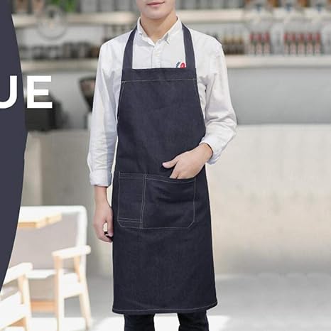 Amazon エプロン ファッションキッチンデニムエプロンレストランのオーバーオール料理よだれかけホームキッチン 1枚 A エプロン オンライン通販