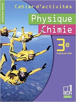Amazonfr Physique Chimie 3e Cahier Dactivités - 