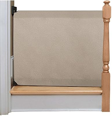 retractable baby gate banister