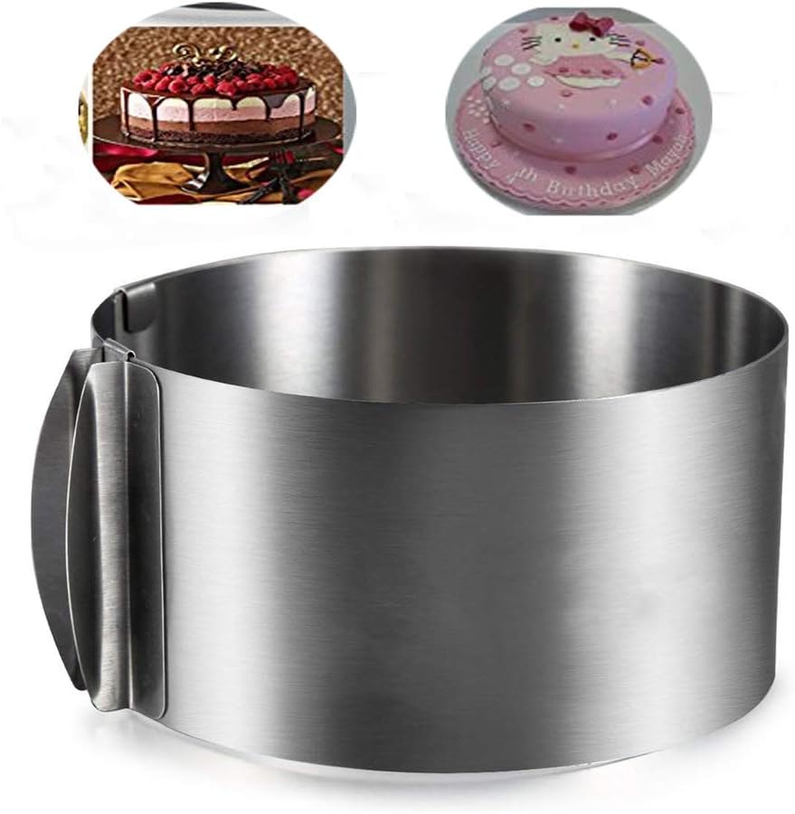 Cake Ring Mold Adjustable 612inch Cake Mold Tiramisu Mousse Stainless