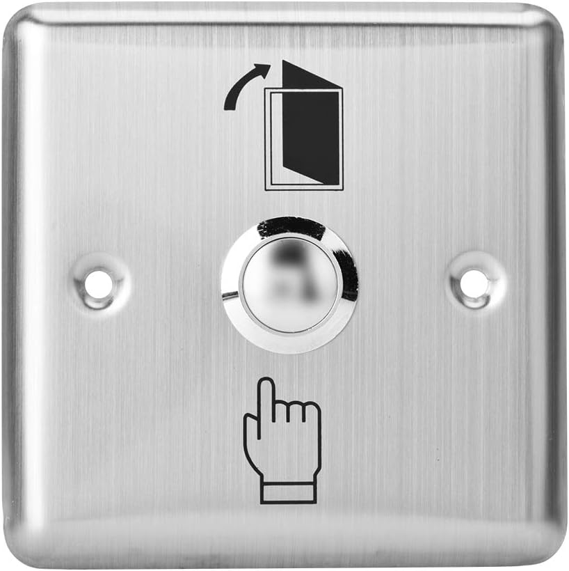 Emergency Release Button Stainless Steel Door Switch Door Exit Access Push Button Release Button for Access Control Lock
