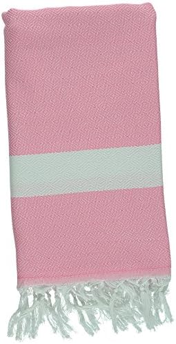 Kuru Towels - Turkish Home Towels โ 100% Cotton Premium Quality Multipurpose Peshtemal- Fast Drying & Easy Storage โ Great for the Bathroom, Spa, Shower, Bath, after Exercise - Diamond Pink