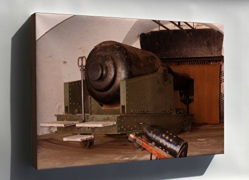 Canvas 16x24; One Of The Rml 12.5 Inch 38 Ton Guns At Hurst Castle, Used For Coastal Defense In The Late 1800S Through World War I