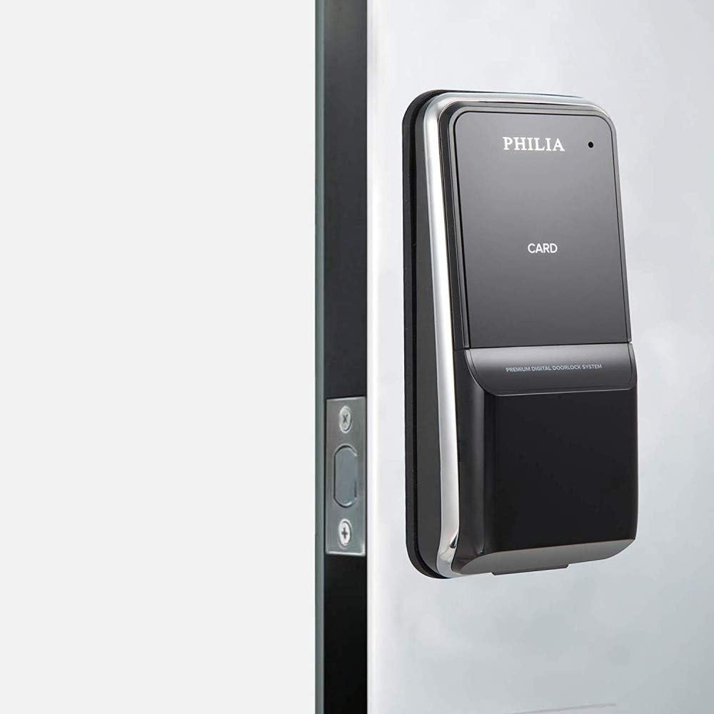 Philia PSD-100-B Smart Keyless Door Lock with Bluetooth Digital Keypad Password, RFID Door Locks for Office Home