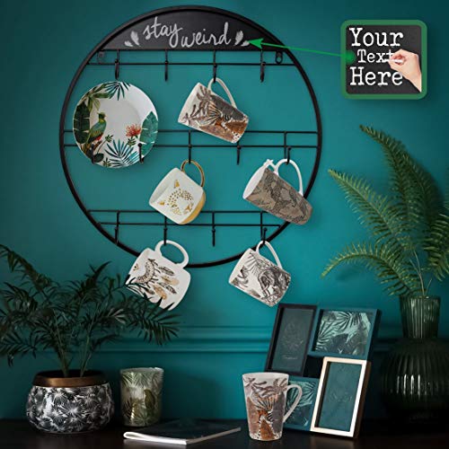 Mug Rack for Handmade Large Wall Mounted Storage Display Organizer