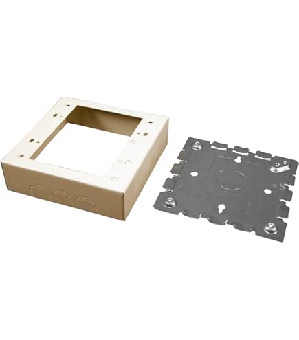 Wiremold 3-fach Unterputz-Dose Flach – Für Schalter Und Steckdosen, Farbe Elfenbein